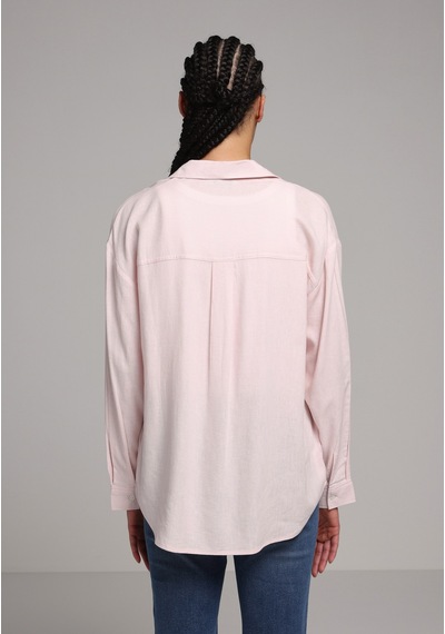 Colin's Colins Boyfriend Fit Shirt Neck Düz Kadın Pembe Uzun Kol Gömlek Cl1079537 Q1.v2 Plı Colin's Colins Boyfriend Fit Shirt Neck Düz Kadın Pembe Uzun Kol Gömlek Cl1079537 Q1.v2 Plı