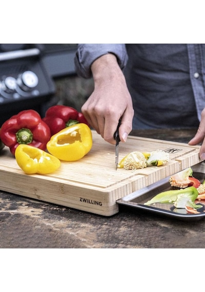 Bbq+ Kesme Tahtası, Toplama Kaseli, Meyve Suyu Oluklu, Fsc Sertifikalı Bambu, Paslanmaz Çelik Kase Diğer