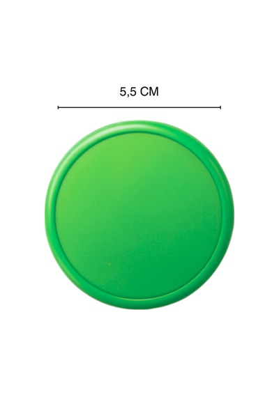 Yeşil Çocuk Odası Mobilya Kulbu - 55 MM - Abs Plastik Tekli Düğme Dolap ve Çekmece Kulpu Yeşil
