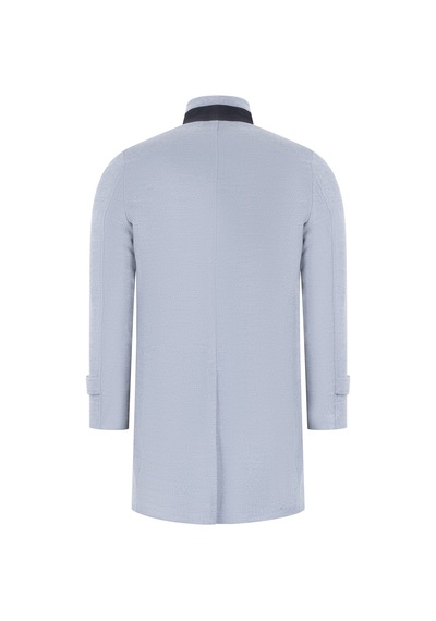 Plt8391 Dewberry Erkek Palto-Açık Gri-Açık Gri