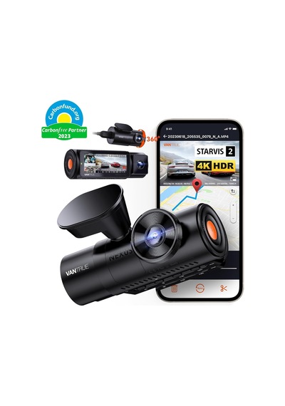 Nexus 4 Pro S 3 Kameralı 4k Uhd Wi-fi Gps Araç Kamerası
