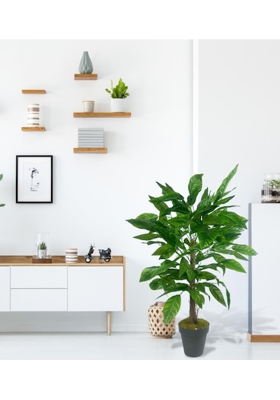 Yapay Ağaç Ceviz Ağacı 100cm Yapay Çiçek Dekoru Yeşil