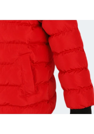 Slazenger CALISTO NEW Çocuk Kapüşonlu Şişme Kırmızı Mont & Kaban