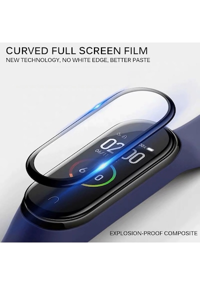 Xiaomi Mi Band 5 Ekran Koruyucu Nano Esnek Cam