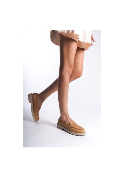 Mubiano Hakiki Deri Collection Kadın Babet Nude -mcsdd024-n Nude