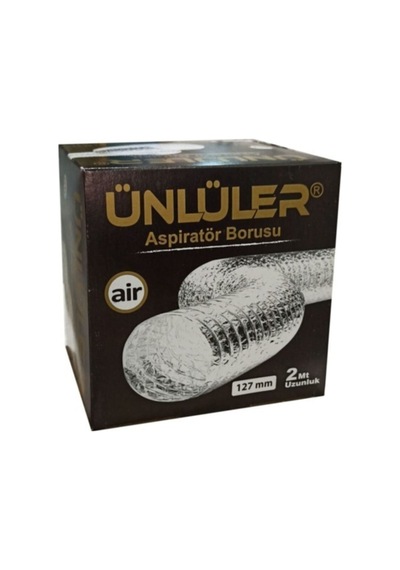 Telli Aspiratör Borusu -davlumbaz Borusu 2 Metre 127mm Aır