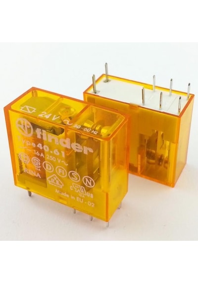 Finder 40.61.8.024.0000 24v 16a Ac Tek Kontak Minyatür Pcb Röle 5
