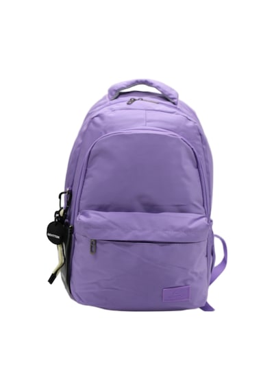 Lila Unisex Okul Çantası Su Geçirmez Kumaş Unisex Okul Sırt Çantası 2200 Lila