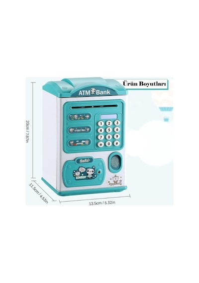 River World Kumbara Tasarımı Sevimli Şifreli Atm 35471137
