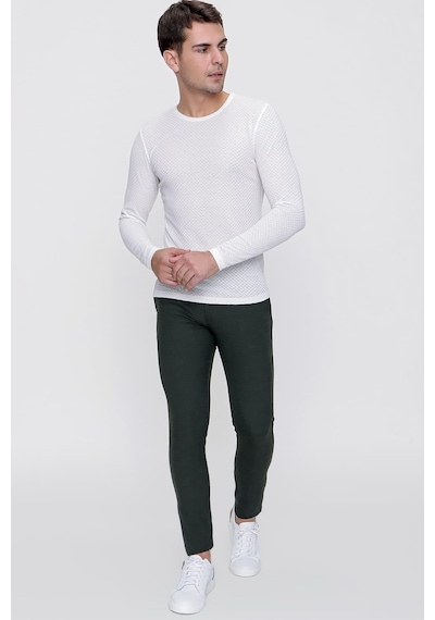 Efor P 1086 Slim Fit Yeşil Spor Pantolon Yeşil