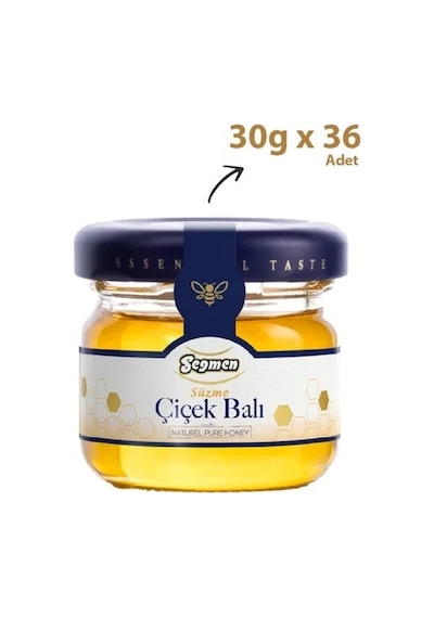 Seğmen Süzme Çiçek Balı Kavanoz 30g 36'lı