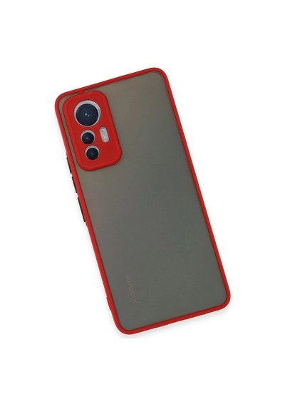 Newface - 401 - Xiaomi Mi 12 Lite Kılıf Montreal Silikon Kapak - Edntrend - - Kırmızı