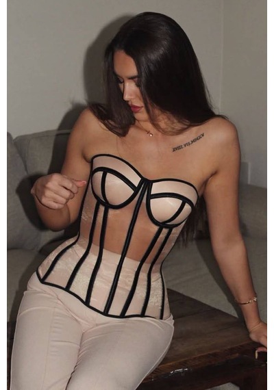 Valeria Luxury Korse - Siyah