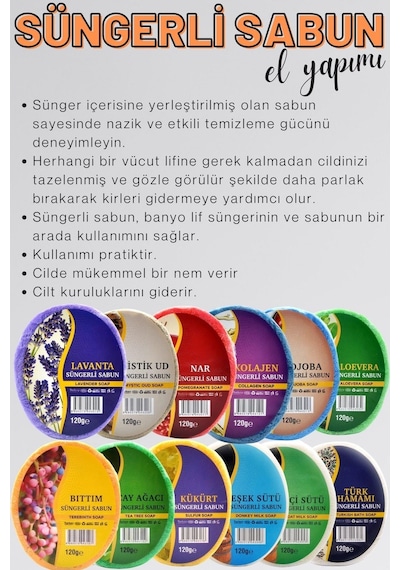 Jojoba Özlü Süngerli Duş Sabunu 120 G