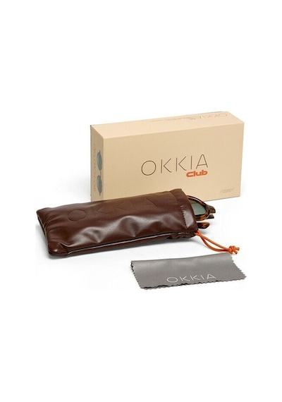 Okkia Club Alıcudı Yeşil Lens Polarize Güneş Gözlüğü Klasik Havana Okl01ch-gr Çok Renkli