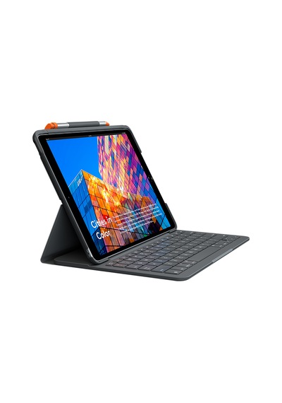 Logitech Slim Folio 9.7" Apple Uyumlu iPad  5 & 6. Nesil İçin Klavyeli Kılıf (İngilizce)