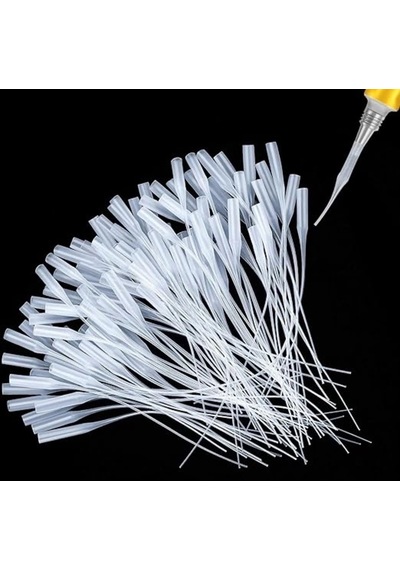 Yapıştıcı Mikro Uçları Plastik Yapıştırıcı Şişe Uçları Şırınga Ucu 10 Adet