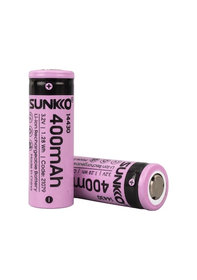 Sunkko Ifr 3.2 Volt 400 Mah 14430 Şarj Edilebilir Pil Tekli