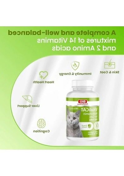 Multivitamin Tablet, Kediler İçin 150 Tablet
