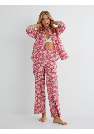 Koton Pijama Üstü Uzun Kollu Gömlek Yaka Düğmeli Pamuklu Kırmızı Desenli 3slk50017mw 3SLK50017MW4D3 Kırmızı Koton Pijama Üstü Uzun Kollu Gömlek Yaka Düğmeli Pamuklu Kırmızı Desenli 3slk50017mw 3SLK50017MW4D3 Kırmızı