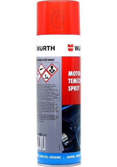 Würth 3x Motor Temizleyici Sprey 500 Ml Su Gerekmez