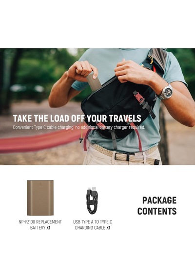 Sony A7r V A7s Iıı A7 Iv İçin Np-fz100 2400mah Pil, Usb-c Şarj Kablosu, Sony Zv-e1, Fx3, Fx30, A1, A9, A9 Iı, A6600, A7c İle Uyumlu Belirtilmemibelirtilmemişş