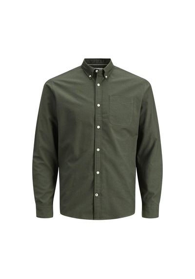 Jack & Jones Klasik Oxford Gömlek 12182486 Forest Night Koyu Yeşil