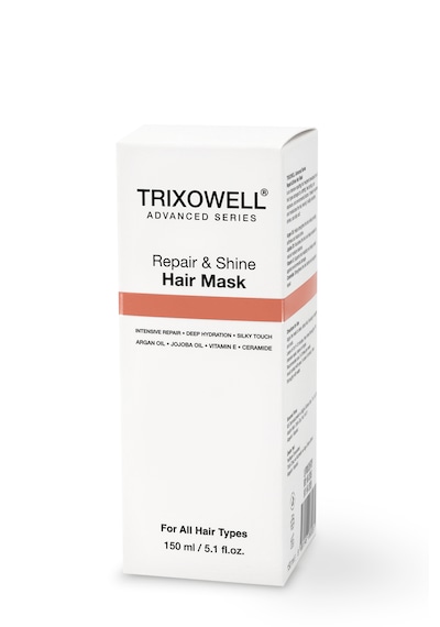 Trixowell Advanced Series Repair & Shine Yoğun Onarıcı Ve Nemlendirici Saç Bakım Maskesi Argan Yağı, Jojoba Yağı, Vitamin E, Seramid 150 Ml
