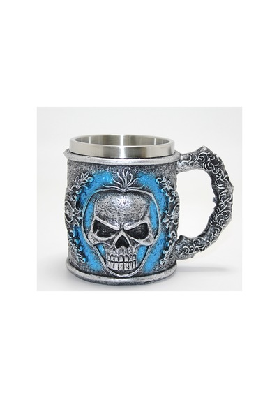 10 Adet Grim Reaper Azrail 3d Kabartmalı Çelik Kupa Bardak Gotik Tasarım, Metal Mug, Cup, Hediyelik