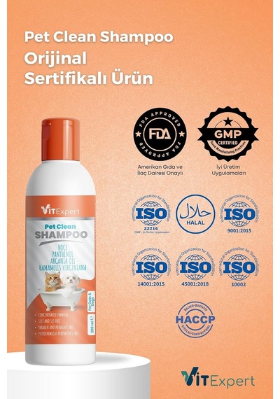 Pet Clean Kedi Ve Köpek Bakım Şampuanı 200 Ml