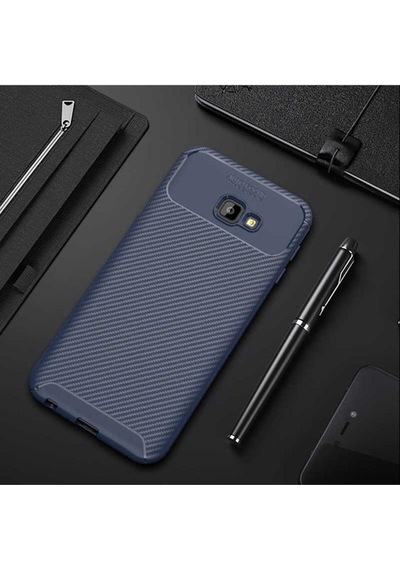Samsung Uyumlu Galaxy J4 Plus Kılıf Zore Negro Silikon Kapak Lacivert