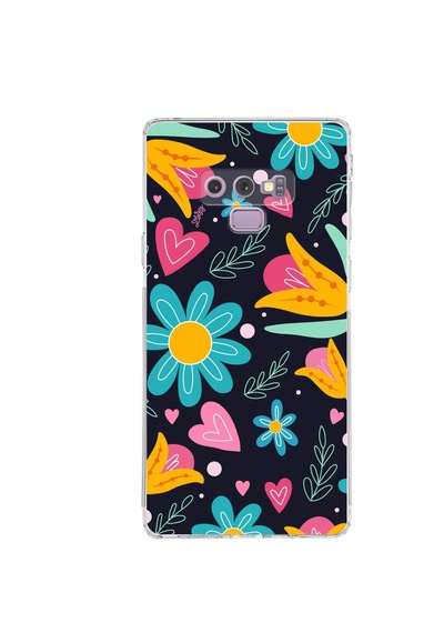 Samsung Galaxy Note 9 İle Uyumlu Retro Color 1 Kamera Korumalı Şeffaf Kılıf Şeffaf