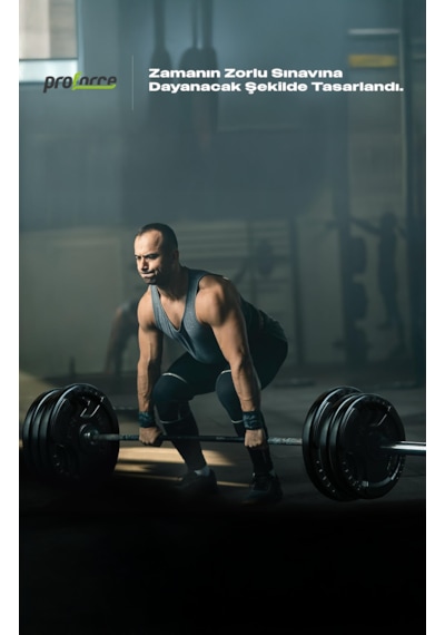 Proforce Kauçuk Kaplı Olimpik Ağırlık Plakası 25KG Sağlam Dökme Demir Plaka Ev ve Salon Kullanımına Uygun Tek Adet