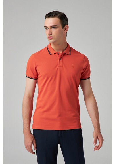 D's Damat Twn Slim Fit Turuncu Düz Örgü T-Shirt 0Ec146011783M Turuncu