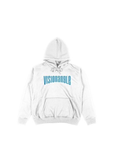 Tarzsokak Visionangle Beyaz Oversize Unisex Kapüşonlu Sweatshirt Hoodie