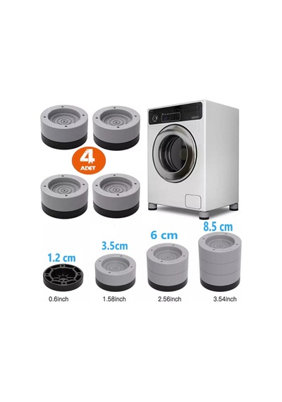 Tineke Greatshop42 Mobilya Ayağı Yükseltici 4 Lü Set 3,5 Cm