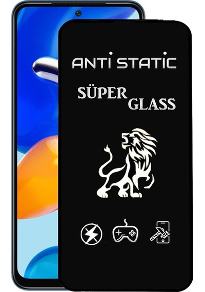 Xiaomi Uyumlu Redmi Note 11s Tam Kaplayan Anti Statik Dayanıklı Ekran Koruyucu Süper Cam