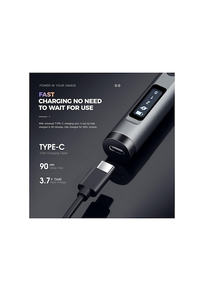 Mini Şarjlı Tornavida Seti Led Işıklı 3 Seviyeli Tork Ayarlı 60 Parça Şarj Edilebilir Hassas Tornavida Seti Dizüstü Bilgisayar/pc/telefon/saat/kamera İçin Alüminyum Manyetik Saklama Kutusu