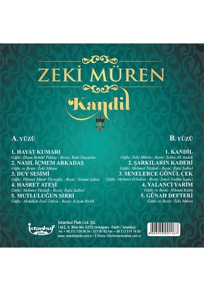 Zeki Müren- Kandil Plak