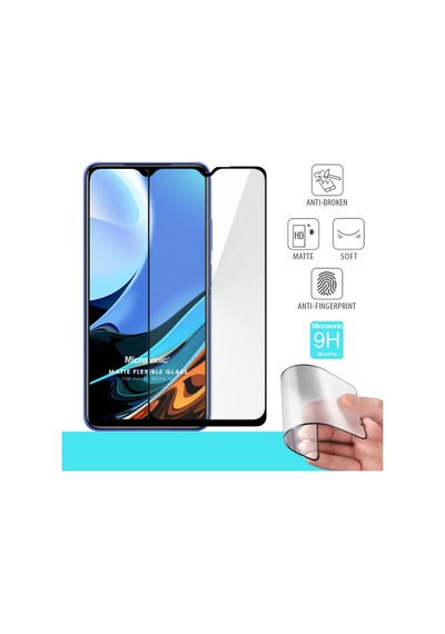 Microsonic Xiaomi Redmi 9t Seramik Matte Flexible Ekran Koruyucu Siyah