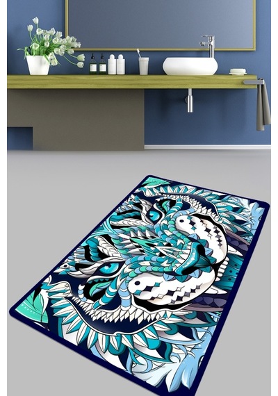 Bleu Tigre Banyo Halısı Djt 70X120 Cm