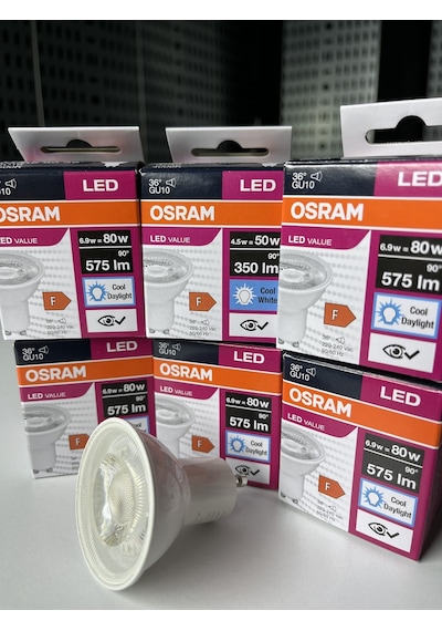 Osram 5w 6500k 6'lı Paket Beyaz Gu10 Ampül