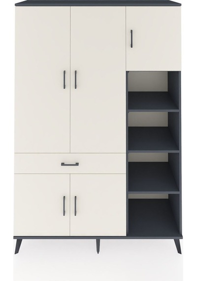 Hyperion Dolap 10 Raflı Tek Çekmeceli 5 Kapaklı 132x44x195 Antrasit-aytaşı/aytaşı Aytası/aytası Hyperion Dolap 10 Raflı Tek Çekmeceli 5 Kapaklı 132x44x195 Antrasit-aytaşı/aytaşı Aytası/aytası