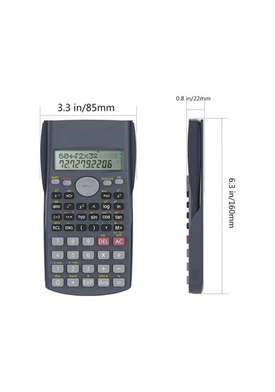 Bilimsel Hesap Makinesi 240 Fonksiyonlu, Scientific Calculator, Net Okunabilir Büyük Ekran, Pilli Profesyonel Hesa Genel