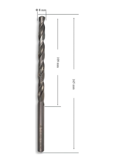 Mte 8 Mm Uzun Metal Matkap Ucu Hss Dın 340