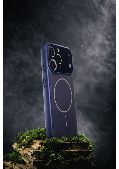 Apple iPhone 13 Pro Max Uyumlu Kamera Korumalı Magsafe Wireless Şarj Özellikli Full Glass Arka Kapak