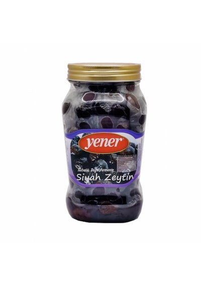 Yener Siyah Sele Zeytin 900 Gr Doğal Fermante Çok İri