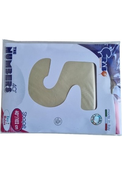 Folyo Rakam 5 Satin Krem 40 Inc 101 Cm Grabo Yüksek Kalite Folyo Rakam Çok Renkli