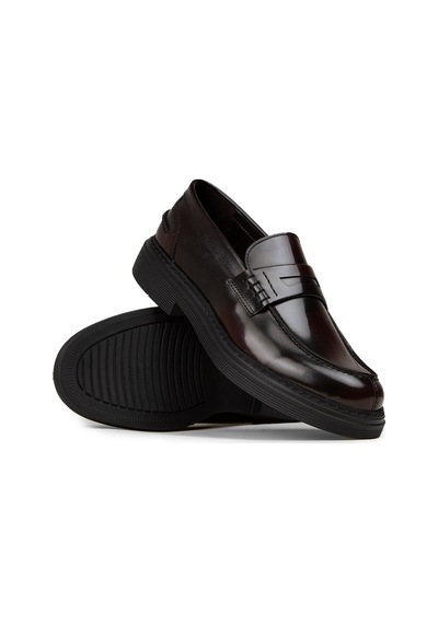 Deery Erkek Bordo Hakiki Deri Loafer Ayakkabı - 02021mbrdc01 Bordo