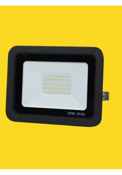 30 Watt Siyah Slim Kasa Sarı Amber Ip65 Led Projektör